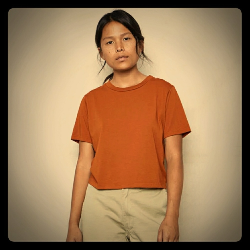 Ochre Hemp crop top